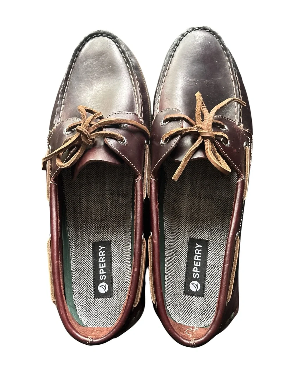 Mens Sperry Authentic Original 2-Eye Boat Shoes Amaretto 12